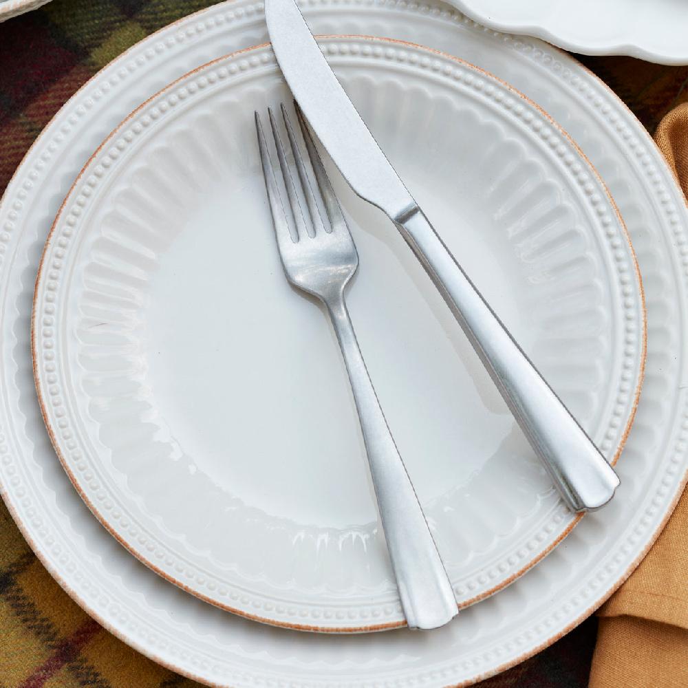 Reed & Barton French Perle Groove 24-Piece Dinnerware Set