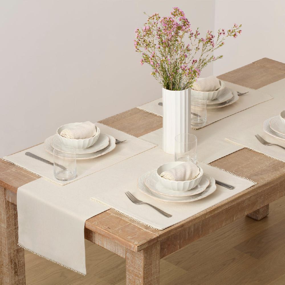 Reed & Barton French Perle Natural 13X18 Placemats - Set Of 4