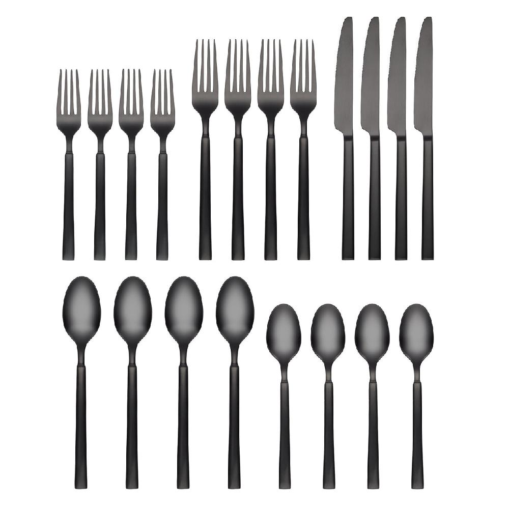 Reed & Barton Gailann Black Satin 20 Piece Flatware Set