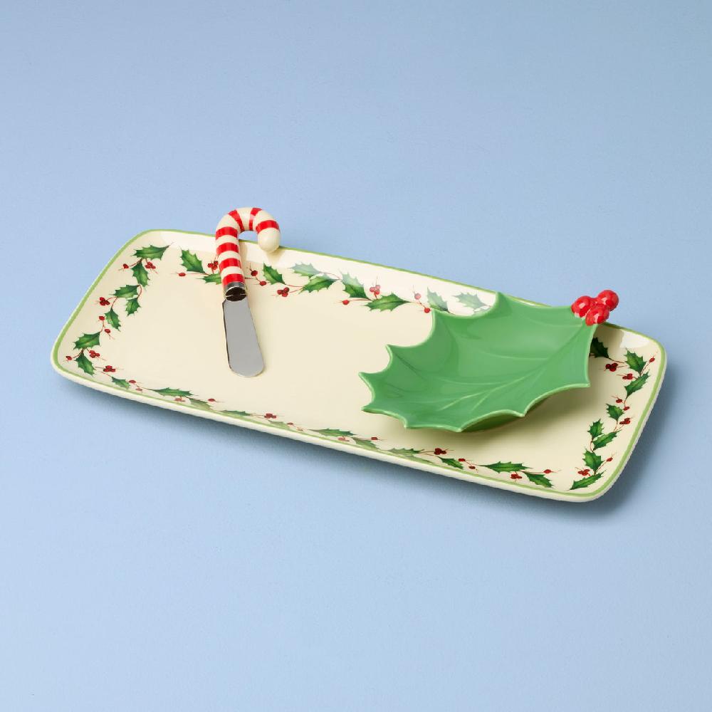 Reed & Barton Holiday 3-Piece Hostess Set With Spreader