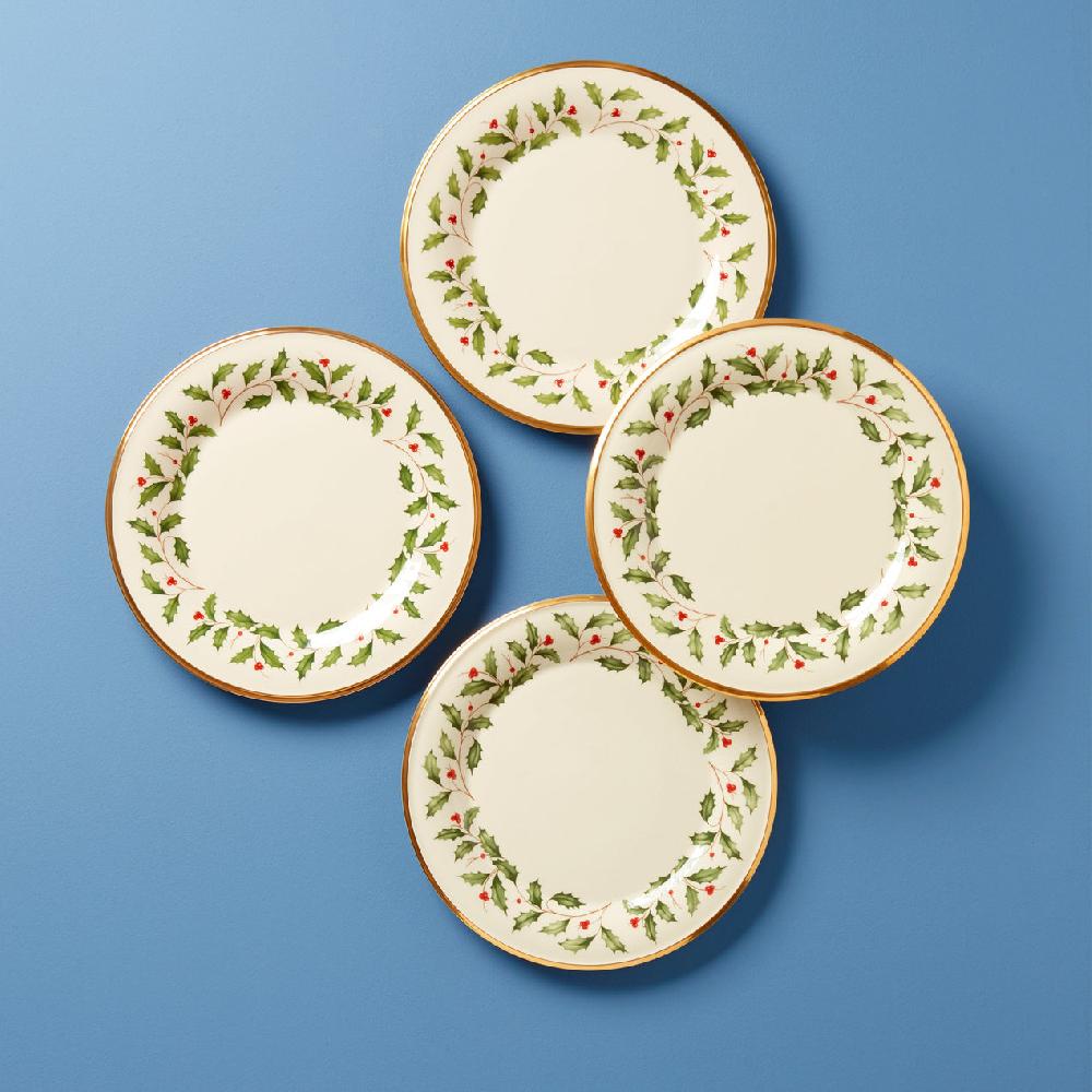 reed & barton Holiday Dinnerware Dinner Plates - Set of 4