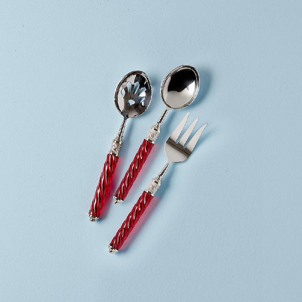 reed & barton Holiday Jewel Spiral 3 Piece Serving Set
