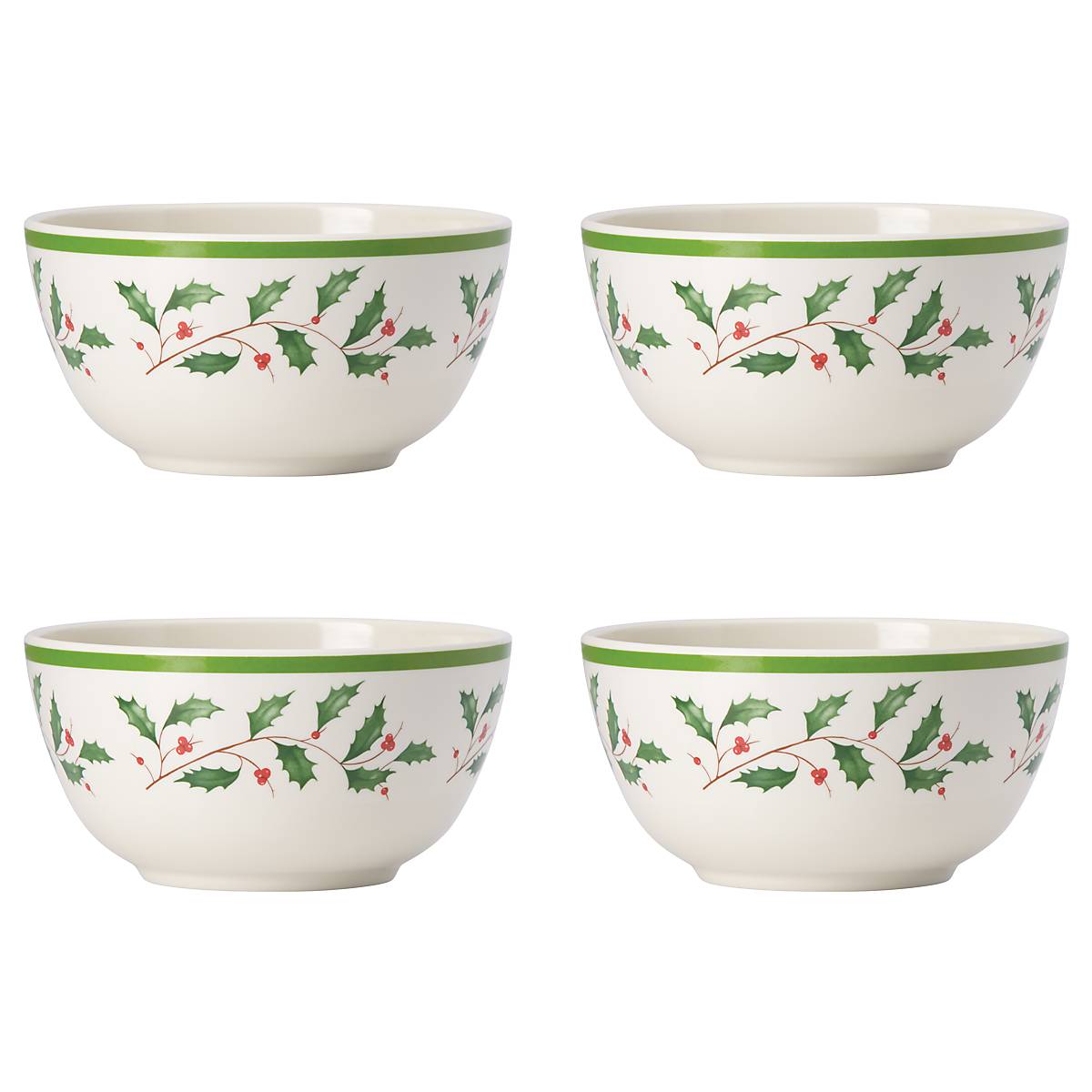 Reed & Barton Holiday Melamine All-Purpose Bowls - Set Of 4