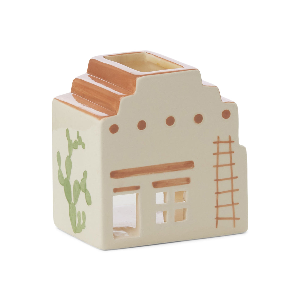 reed & barton Incense House with Tea Light + 20 Cones Santa Fe Adobe