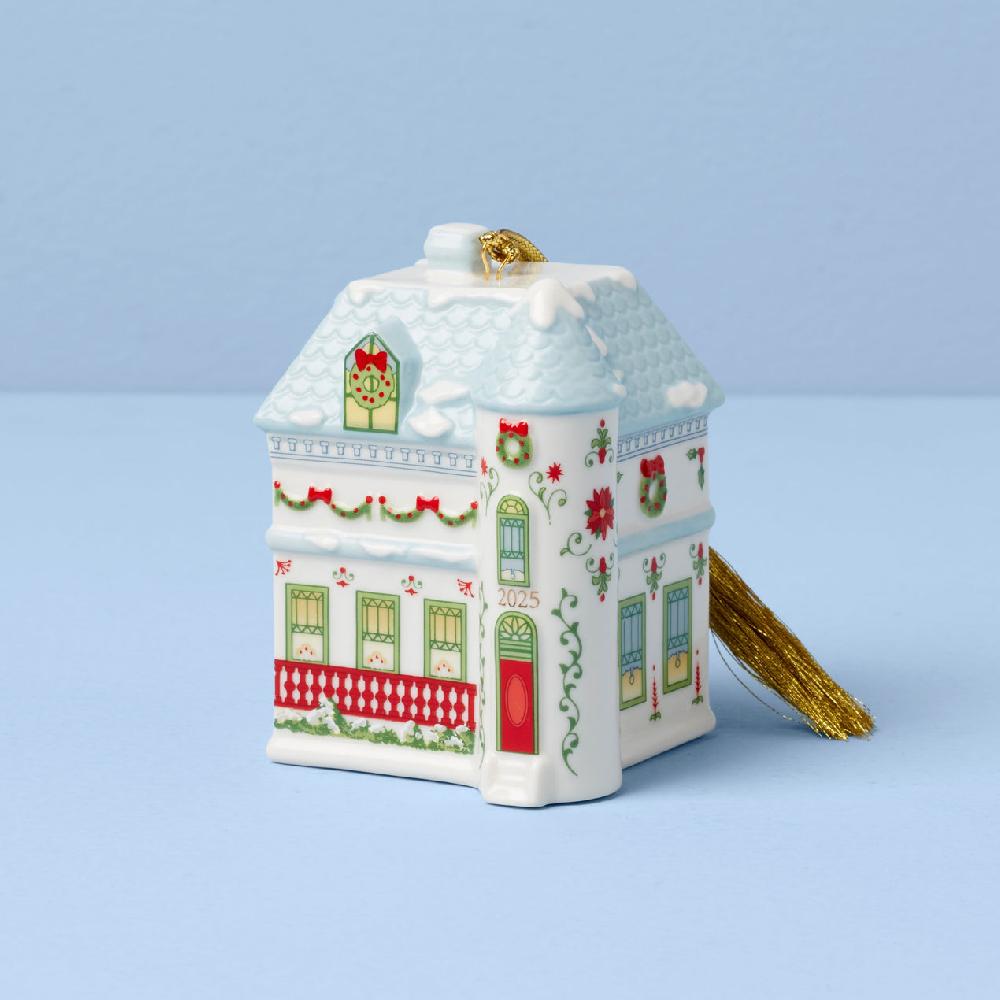 reed & barton Lenox Holiday Village 2025 Annual Ornament