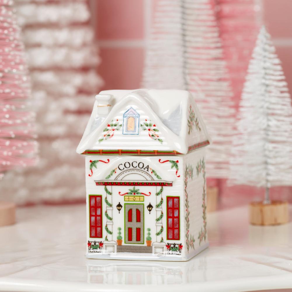 Reed & Barton Lenox Village Christmas Spice Jars Set Of 6