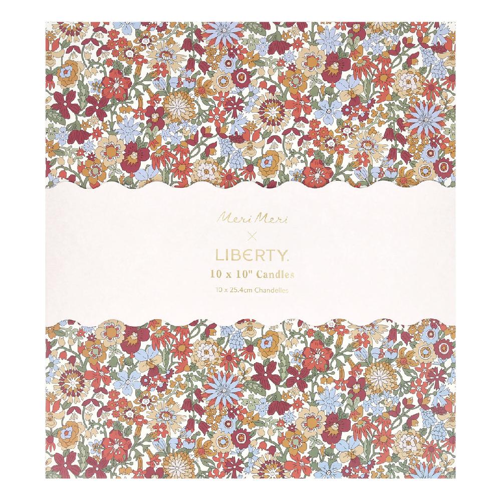 Reed & Barton Meri Meri X Liberty Fall Candle Gift Box Pack Of 10