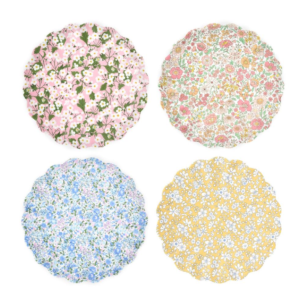 reed & barton Meri Meri x Liberty Mixed Small Melamine Plates Set of 4