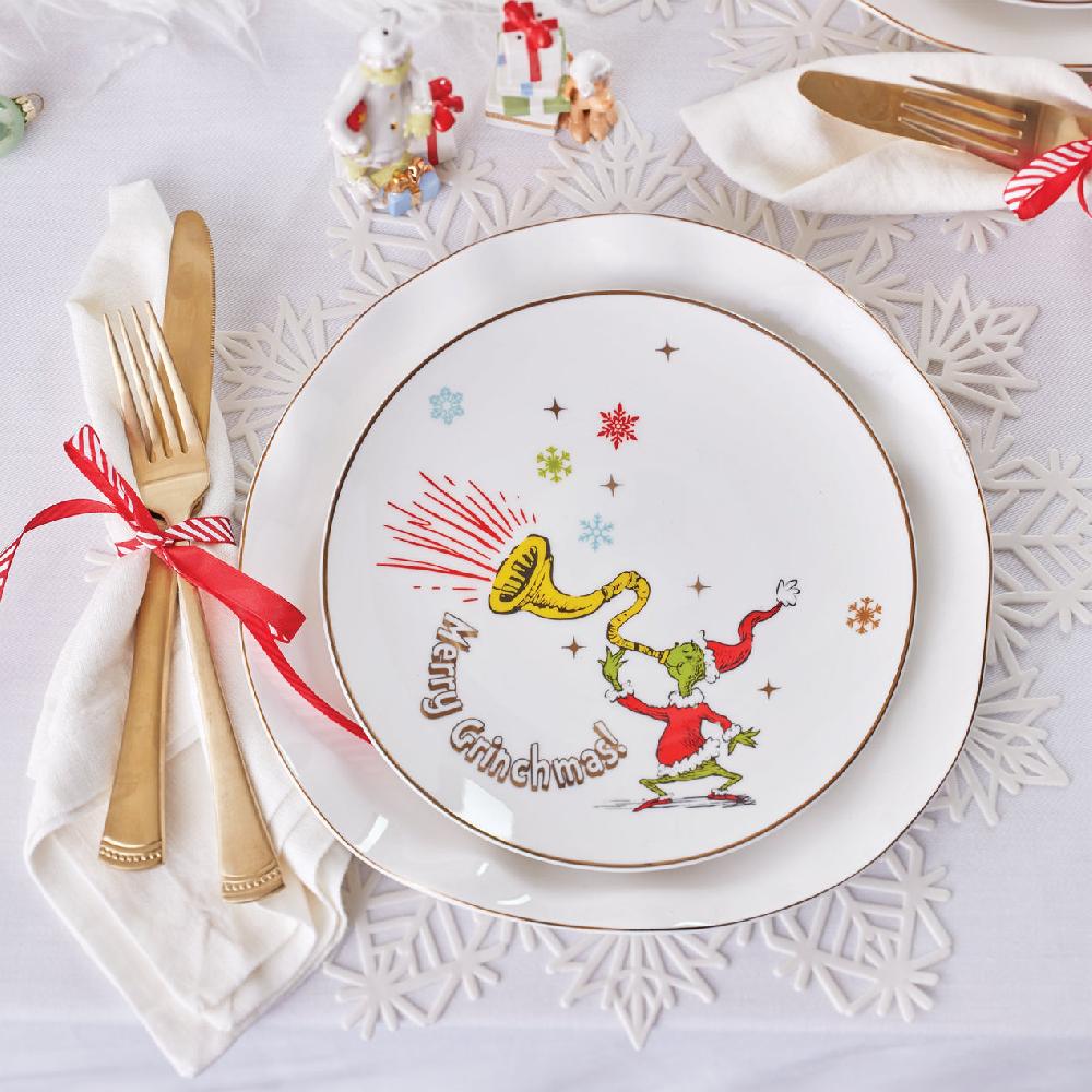 Reed & Barton Merry Grinchmas Assorted Accent Plates - Set Of 4