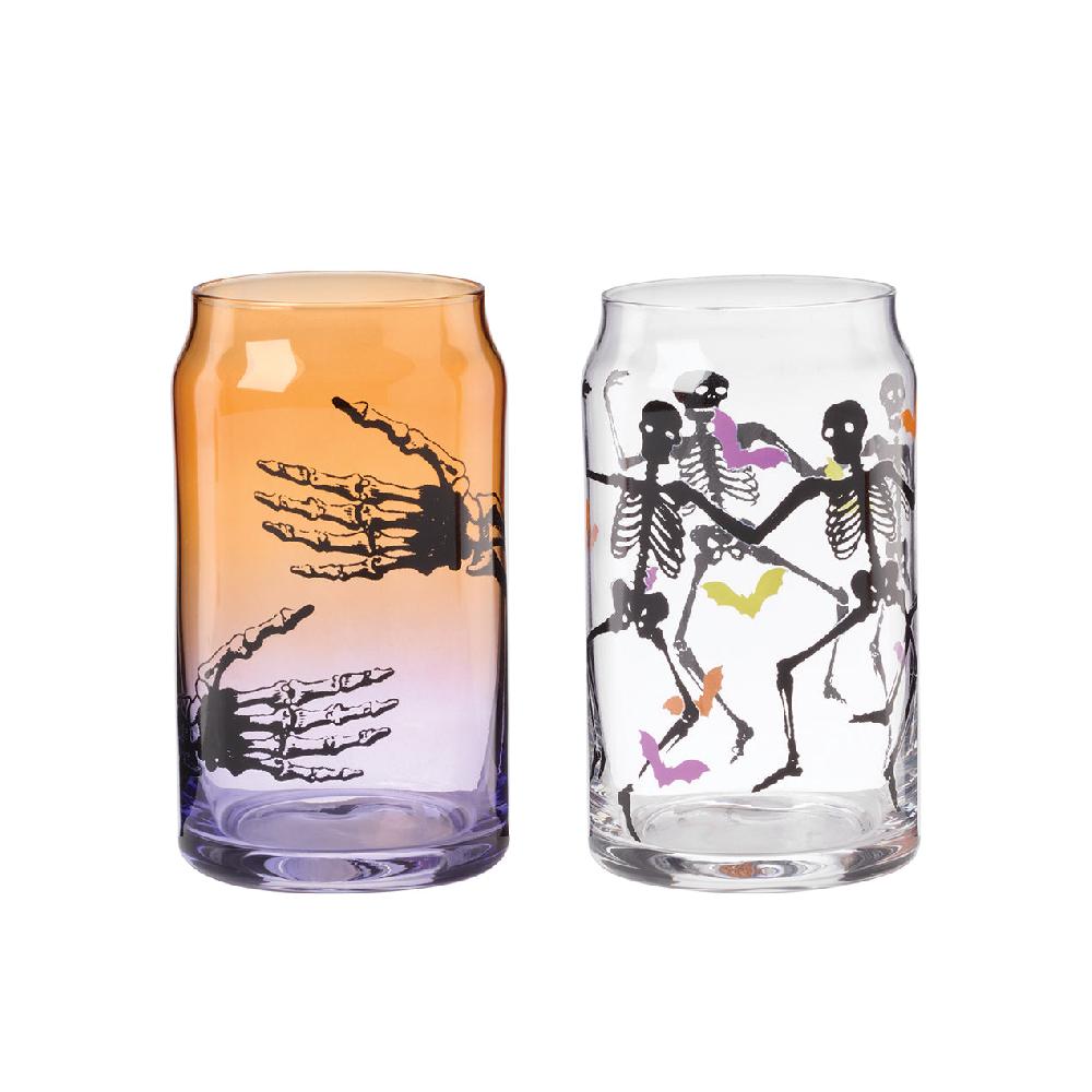 Reed & Barton Mix Glass Halloween Can Cooler - 12 Piece