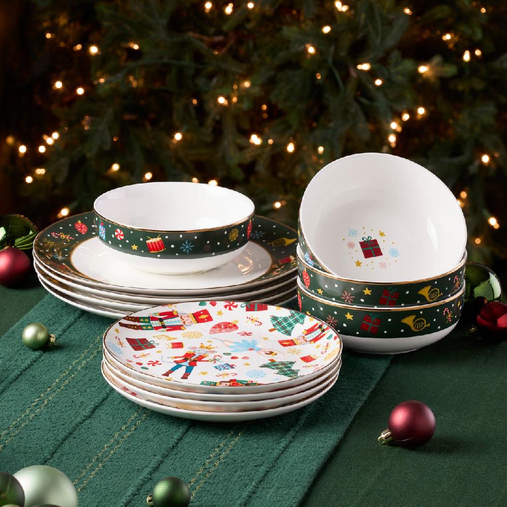 reed & Barton Nutcracker Ballet 12-Piece Dinnerware Set