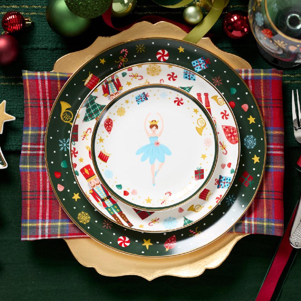 Reed & Barton Nutcracker Ballet Tidbit Plates - Set Of 4