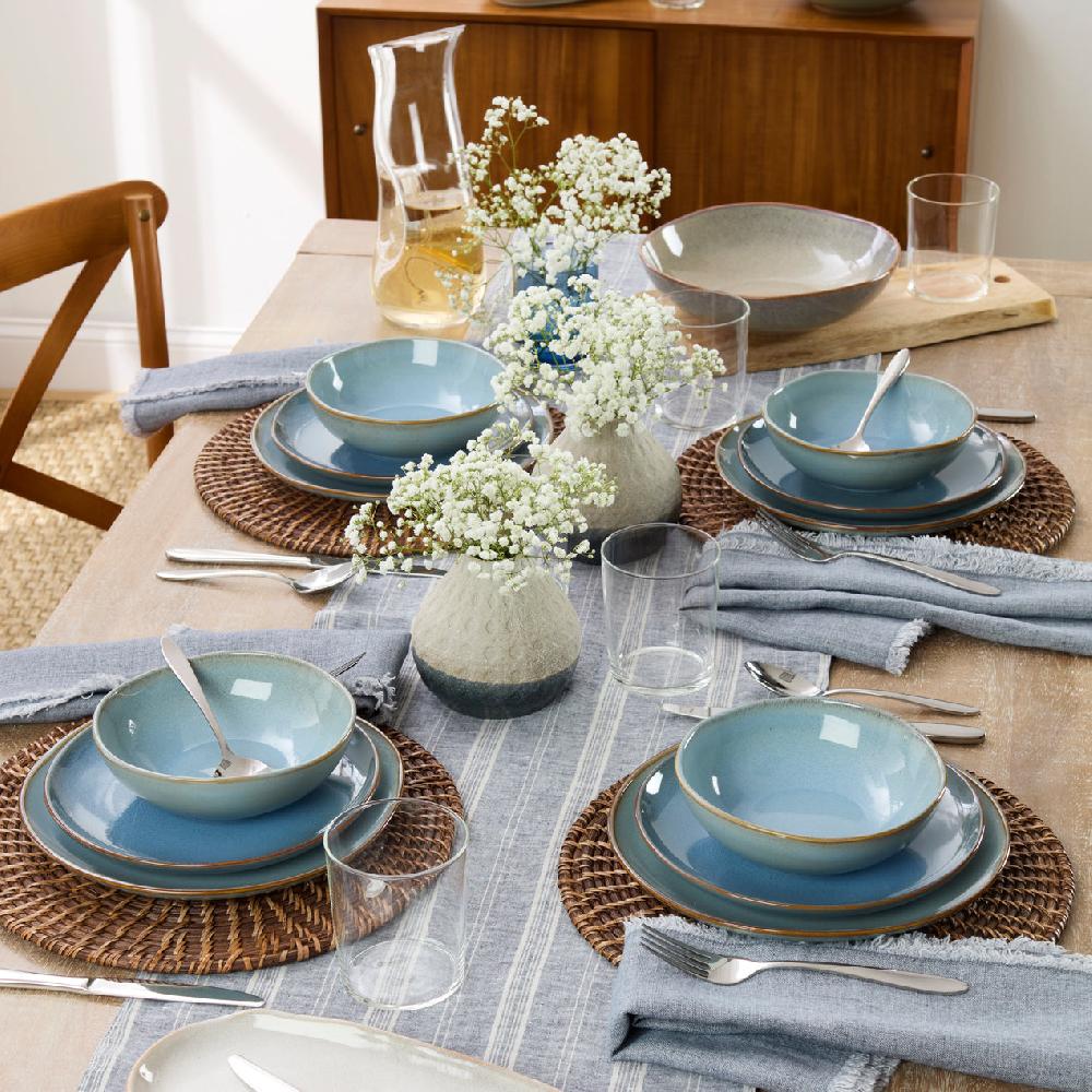 Reed & Barton Organic Shades Blue 18-Piece Dinnerware Set
