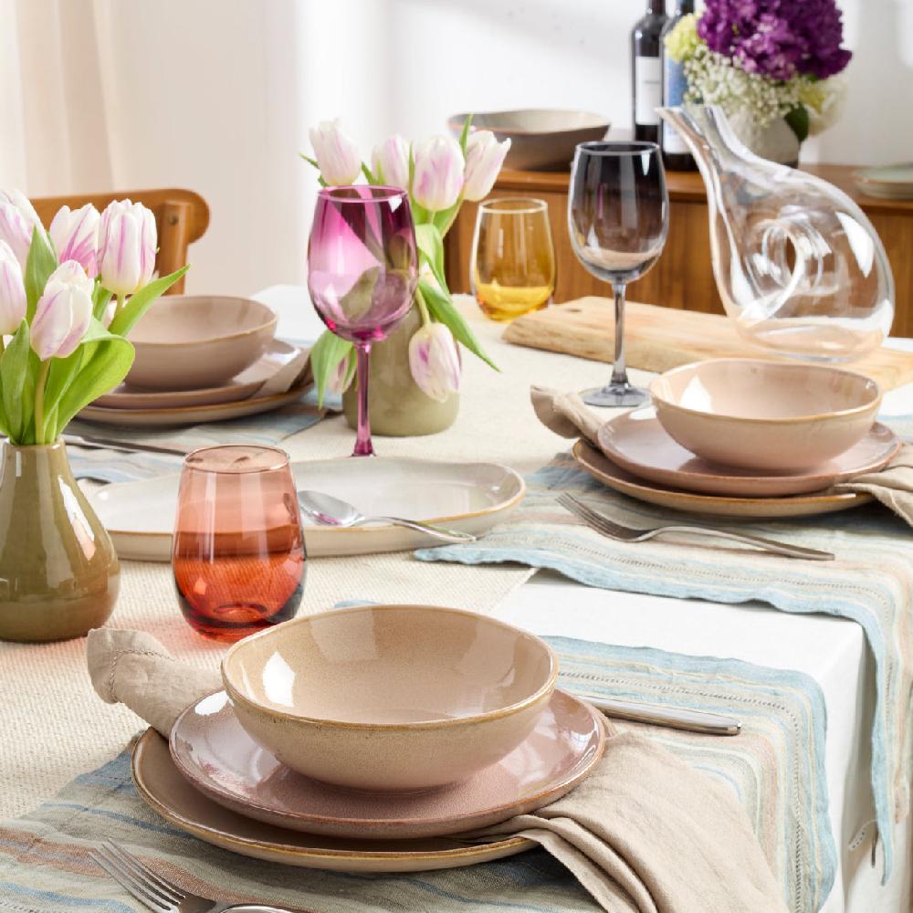 Reed & Barton Organic Shades Clay 12-Piece Dinnerware Set