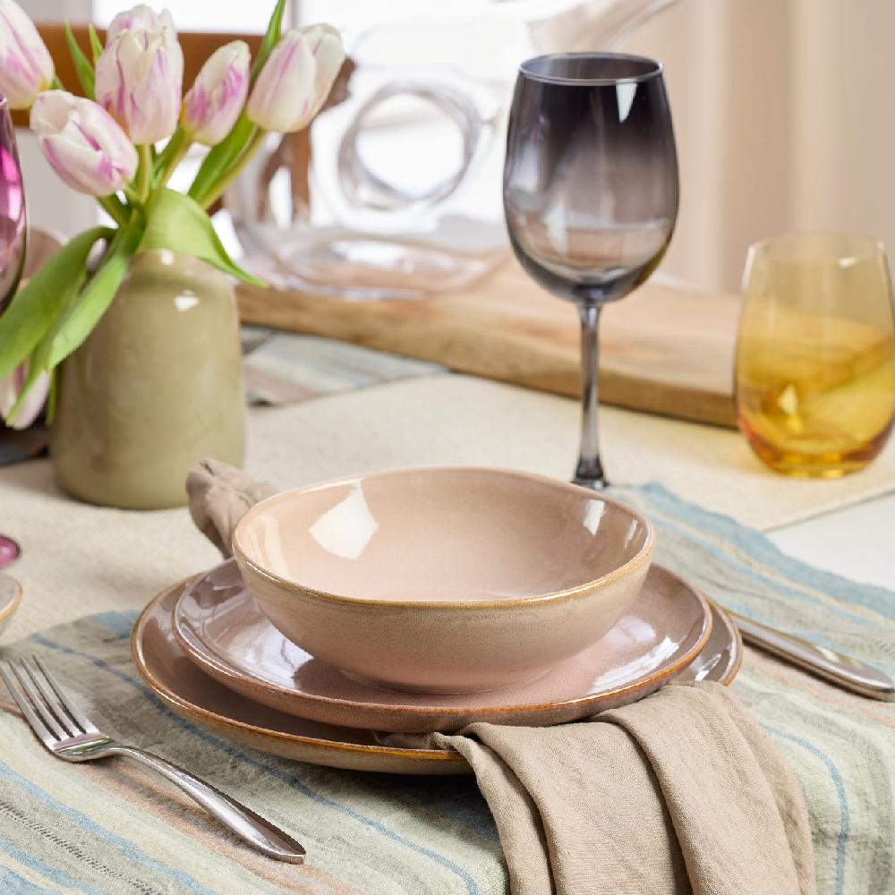 Reed & Barton Organic Shades Clay 12-Piece Dinnerware Set