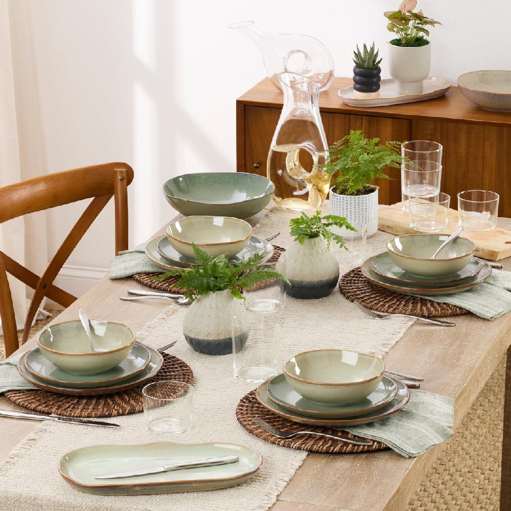 Reed & Barton Organic Shades Sage 12-Piece Dinnerware Set