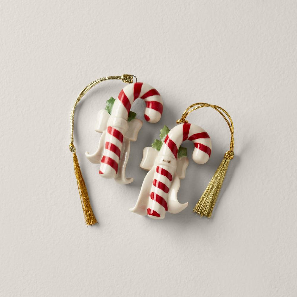 Reed & Barton Personalized Forever Friends Candy Cane 2-Piece Ornament Set