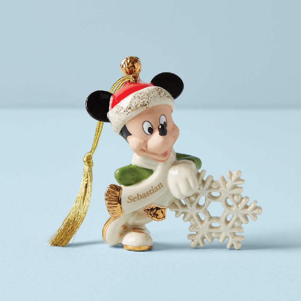 reed & barton Personalized Mickey Mouse Snowflake Ornament