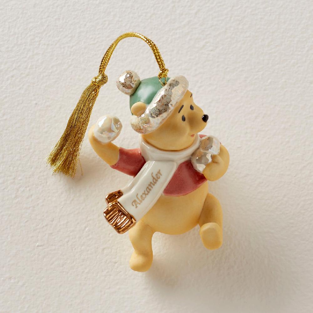 reed & barton Personalized Pooh's Winter Fun Ornament