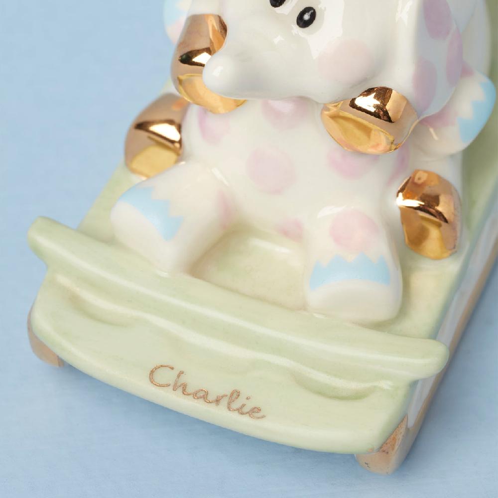 Reed & Barton Personalized Rudolph With Misfit Elephant Ornament