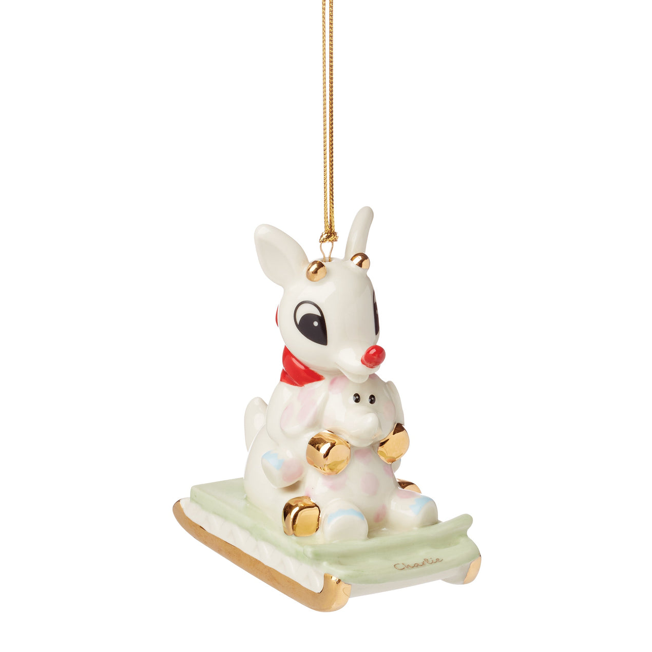 Reed & Barton Personalized Rudolph With Misfit Elephant Ornament