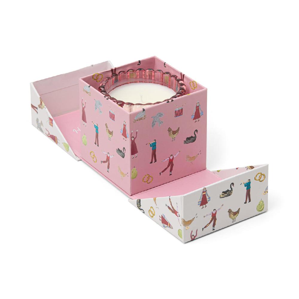 Reed & Barton Pink Peppermint 4.5-oz Soy Wax Holiday Candle Gift Boxed