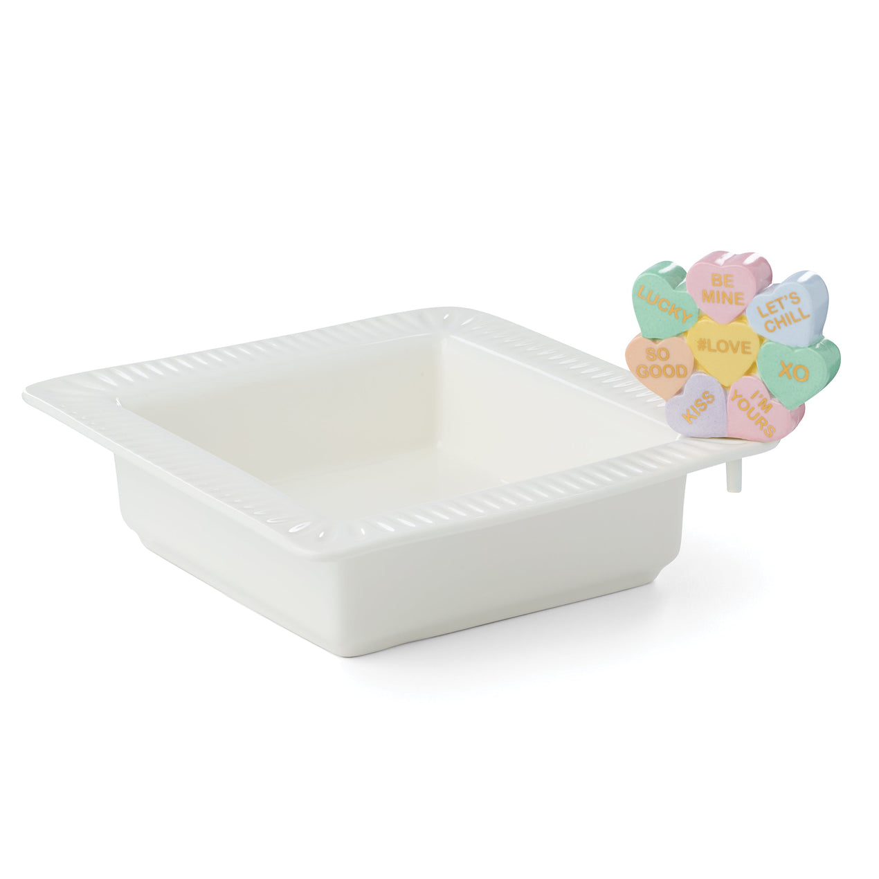 reed & barton Profile Poppers Square Bowl & Heart Candy Set