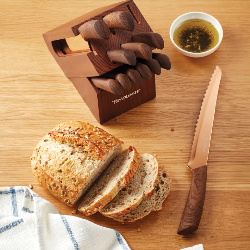 Reed & Barton Raintree Copper 13 Piece Cutlery Block Set