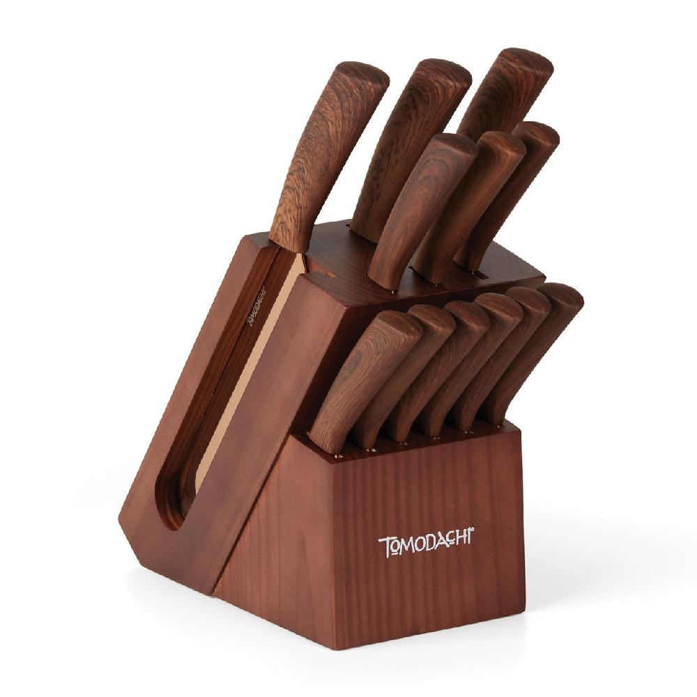 reed & barton Raintree Copper 13 Piece Cutlery Block Set