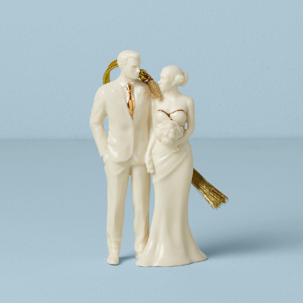reed & barton 2025 Bride & Groom Ornament