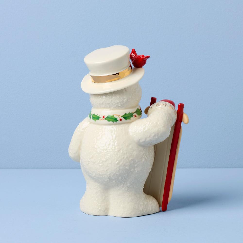 Reed & Barton 2025 Snowman With Sled Figurine