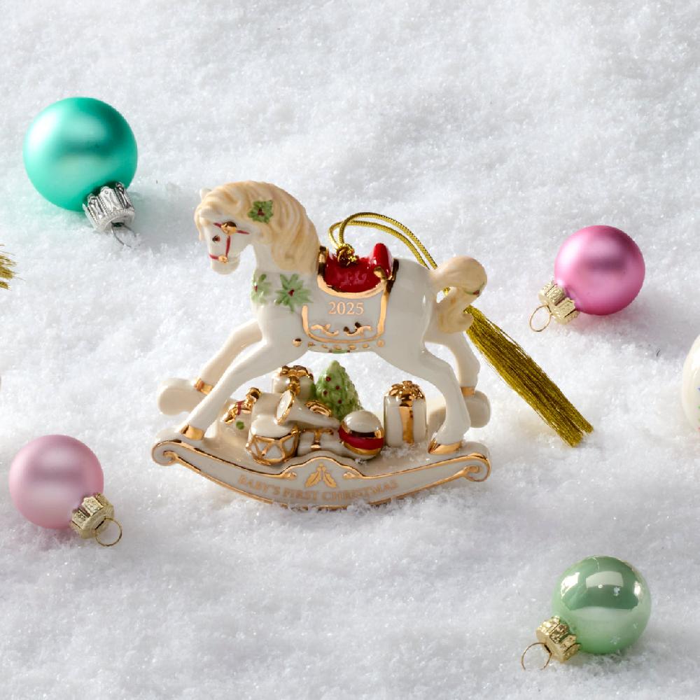 Reed & Barton 2025 Vintage Rocking Horse Ornament