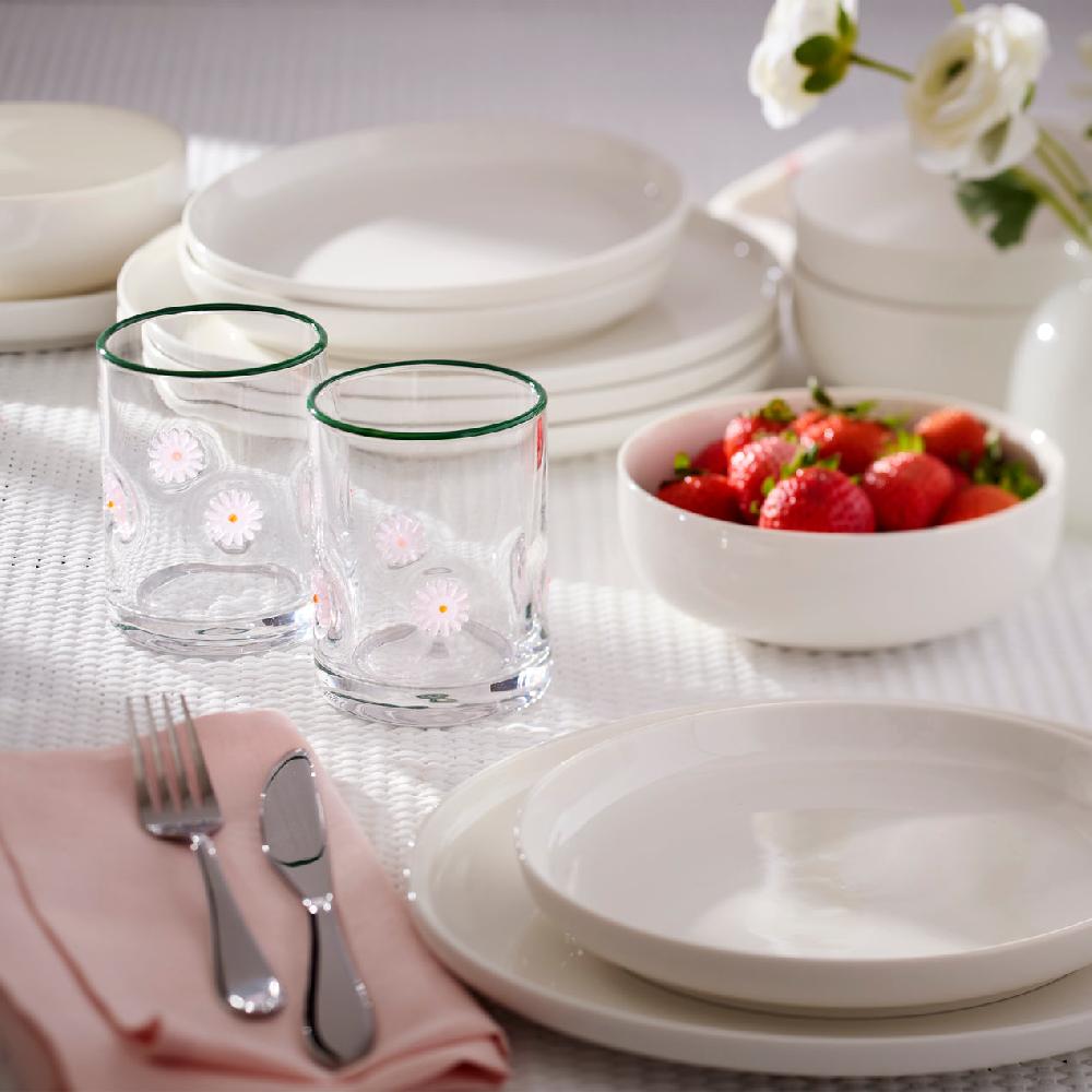 Reed & Barton 24 Seven Flower Tumbler - Set Of 2