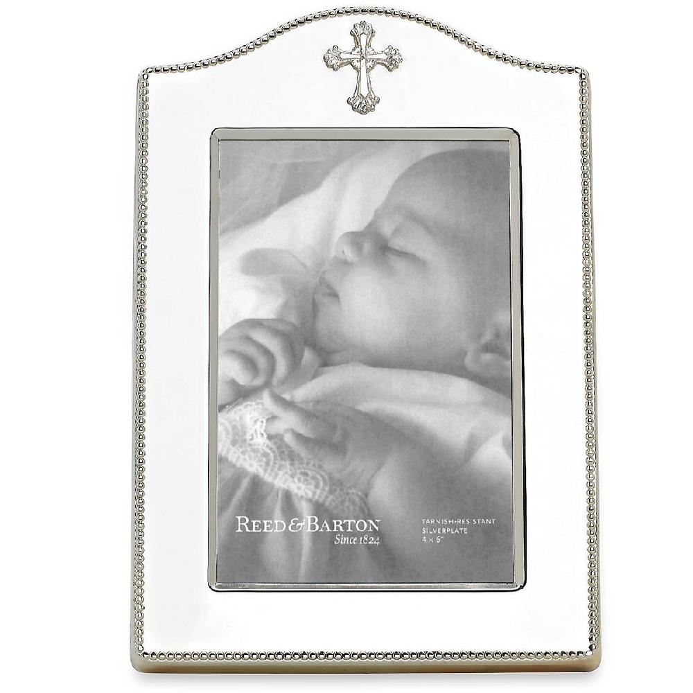 reed & barton Abbey Cross Silverplate 4" x 6" Frame