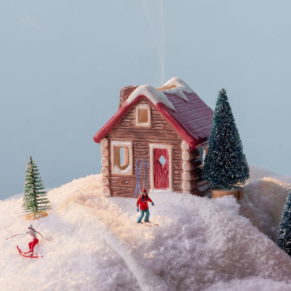 Reed & Barton Alpine Chalet Incense & Tea Light Holder