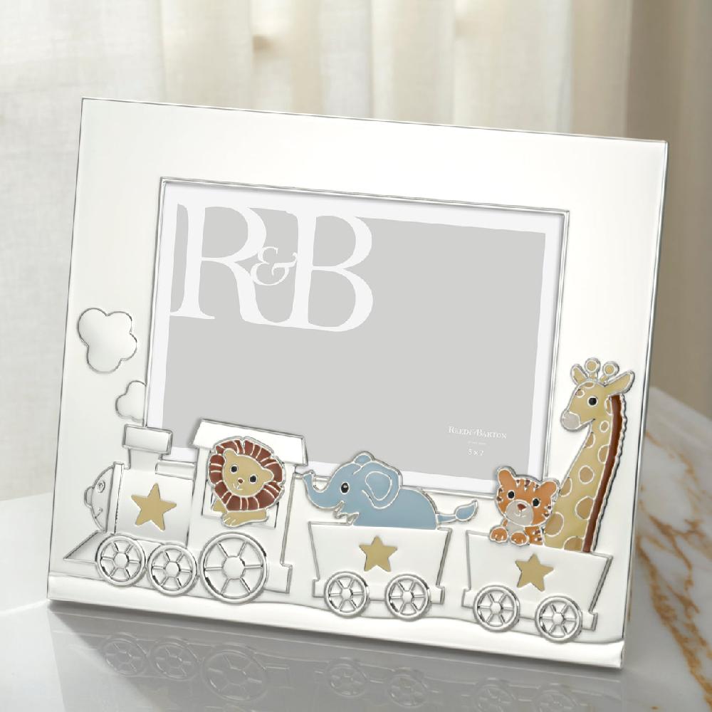 Reed & Barton Animal Train Silverplate 5" X 7" Frame