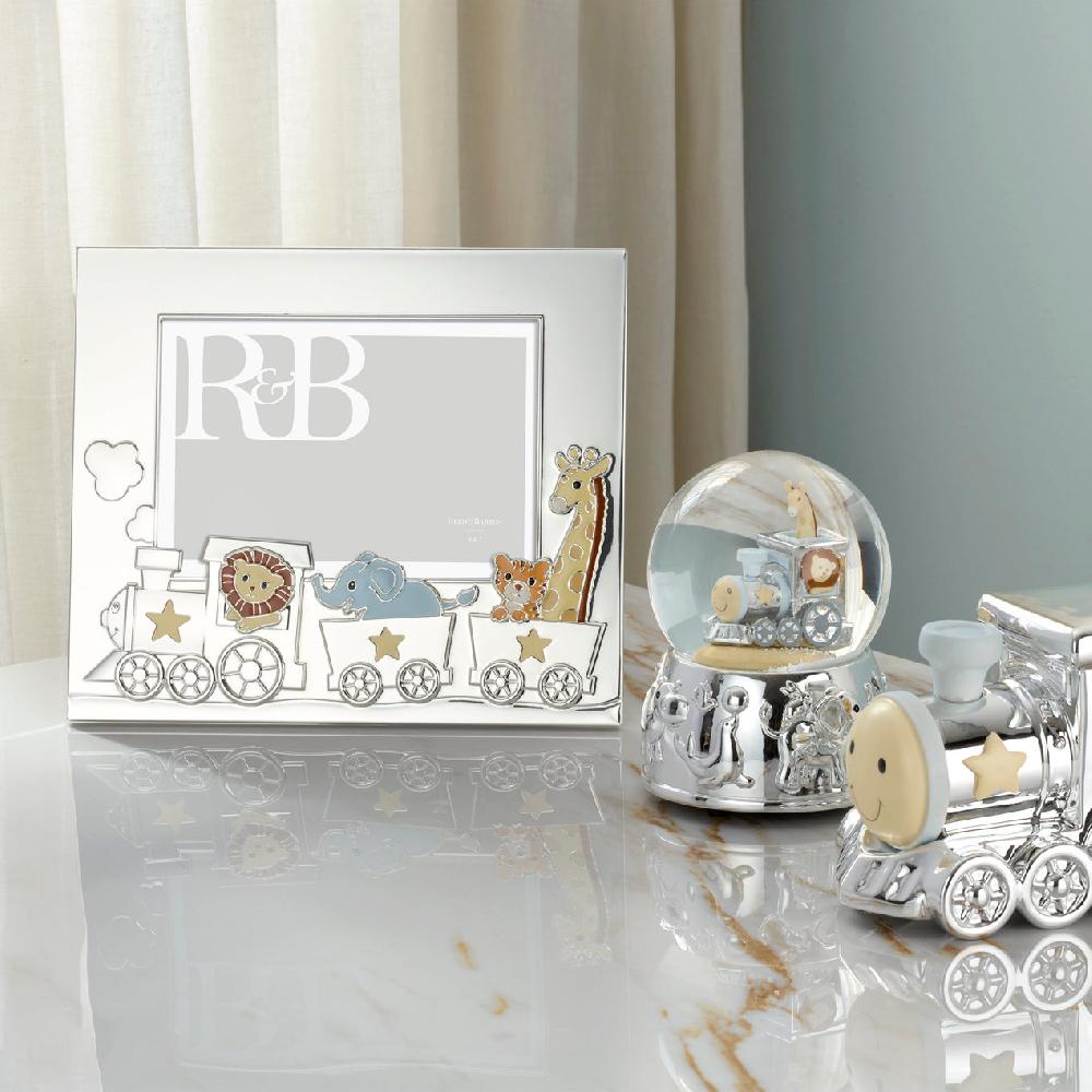 Reed & Barton Animal Train Silverplate 5" X 7" Frame