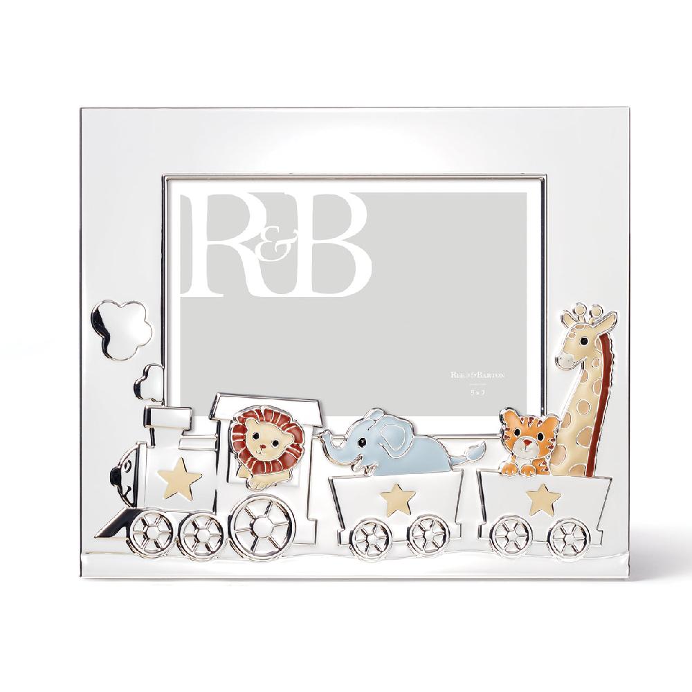 reed & barton Animal Train Silverplate 5" X 7" Frame