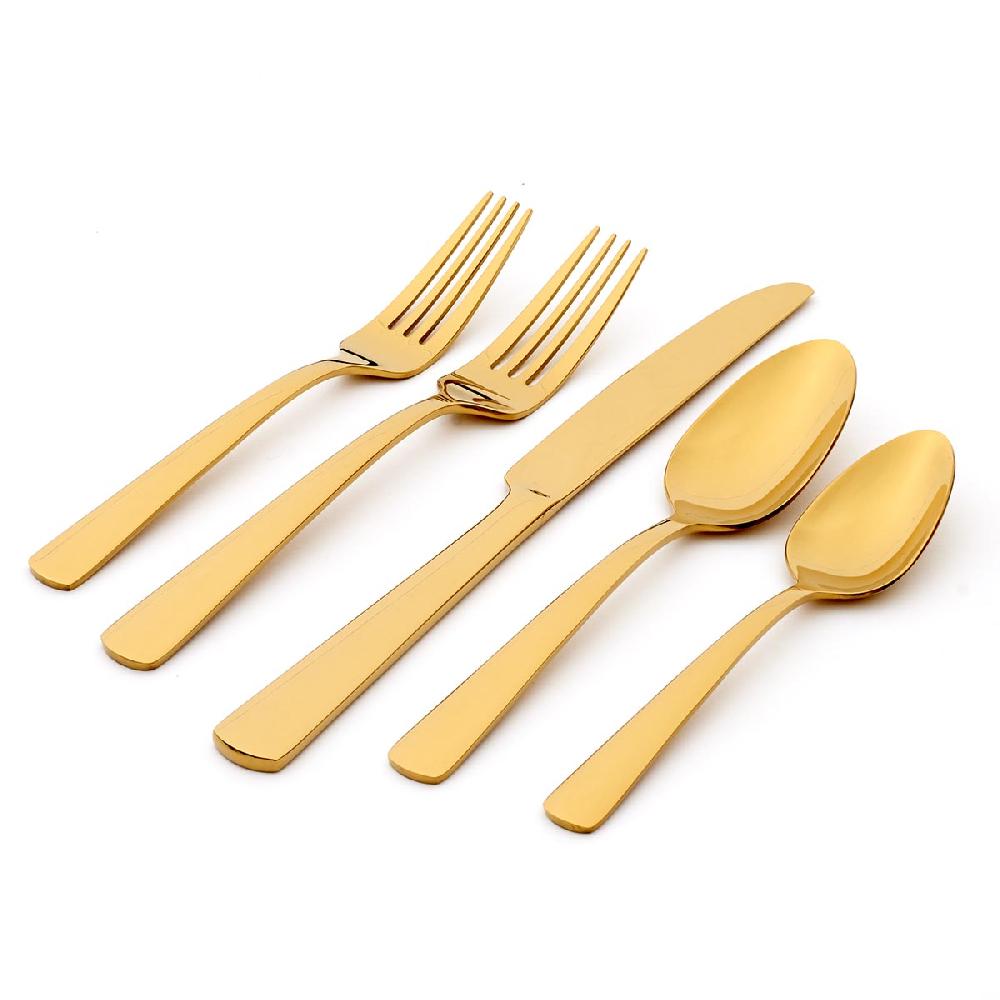 reed & barton Aptitude Gold 20 Piece Flatware Set