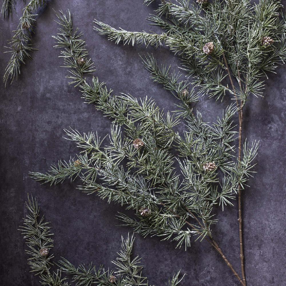 Reed & Barton Artificial Cedar And Pinecone Branch