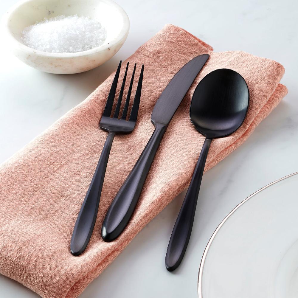 Reed & Barton Ayla Black Satin 12 Piece Flatware Set