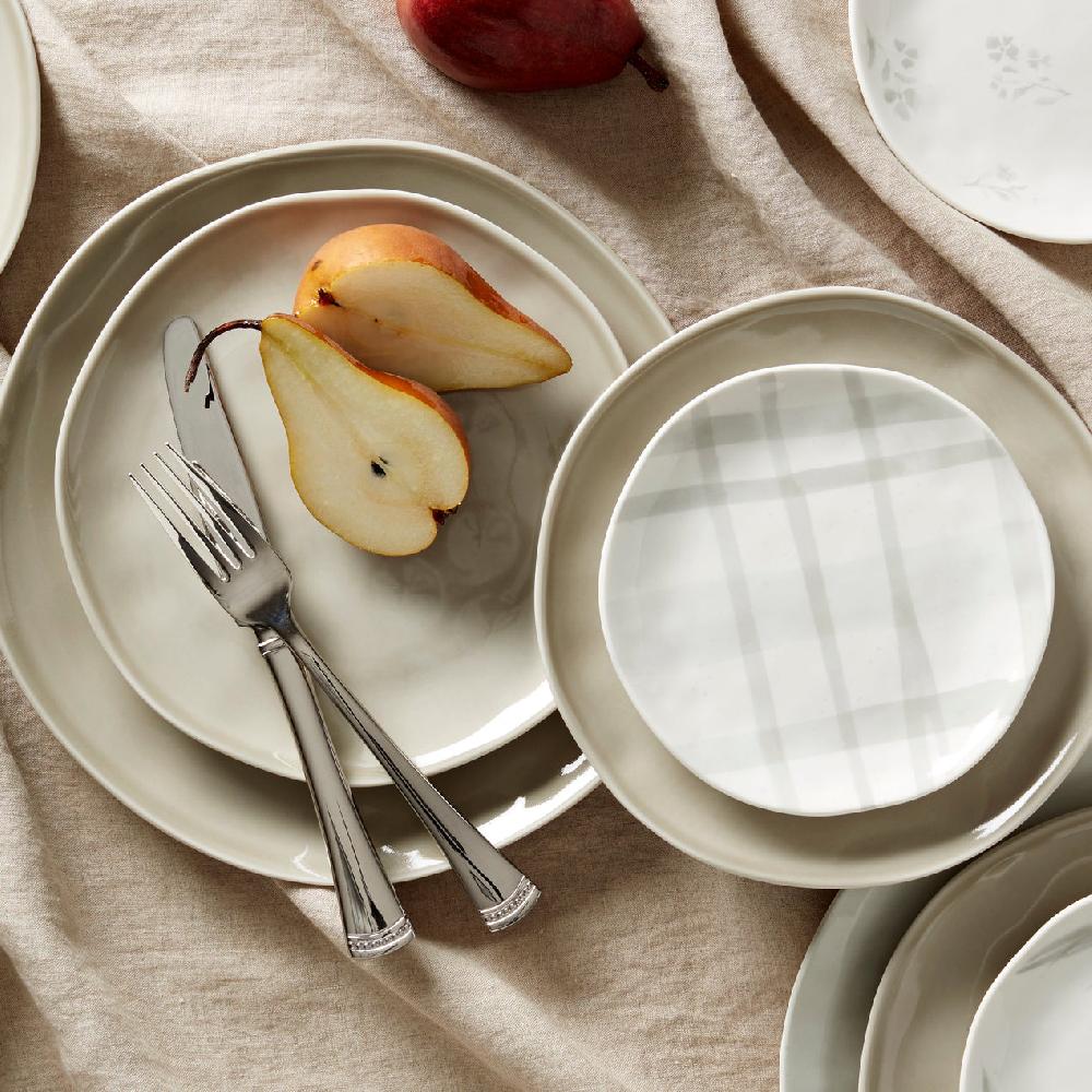 Reed & Barton Bay Colors Grey Accent Plates - Set Of 4