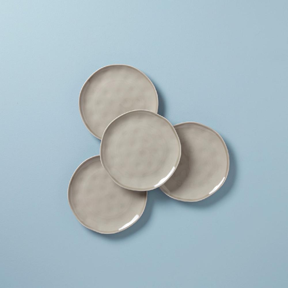reed & barton Bay Colors Grey Accent Plates - Set of 4