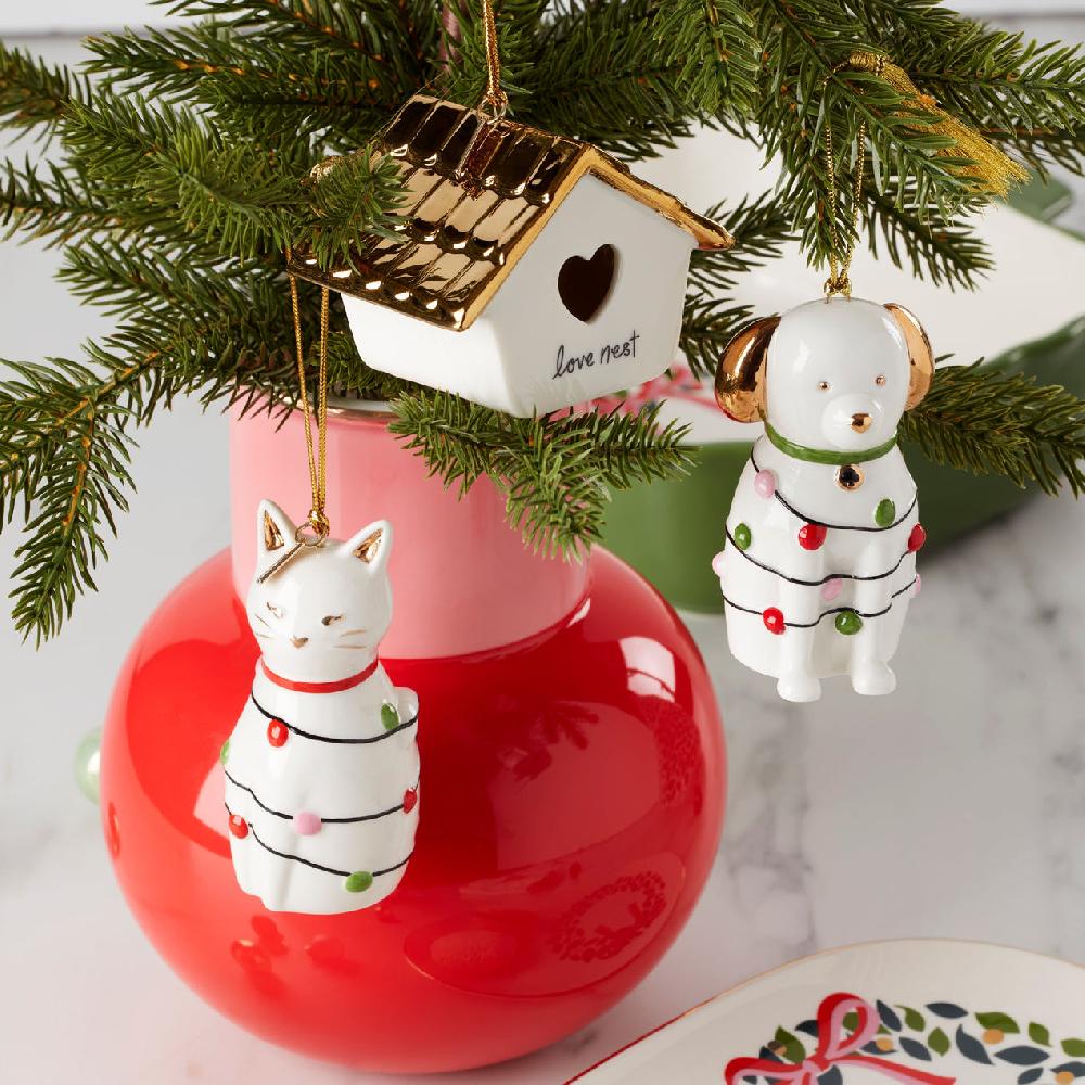 Reed & Barton Be Jolly Dog Ornament