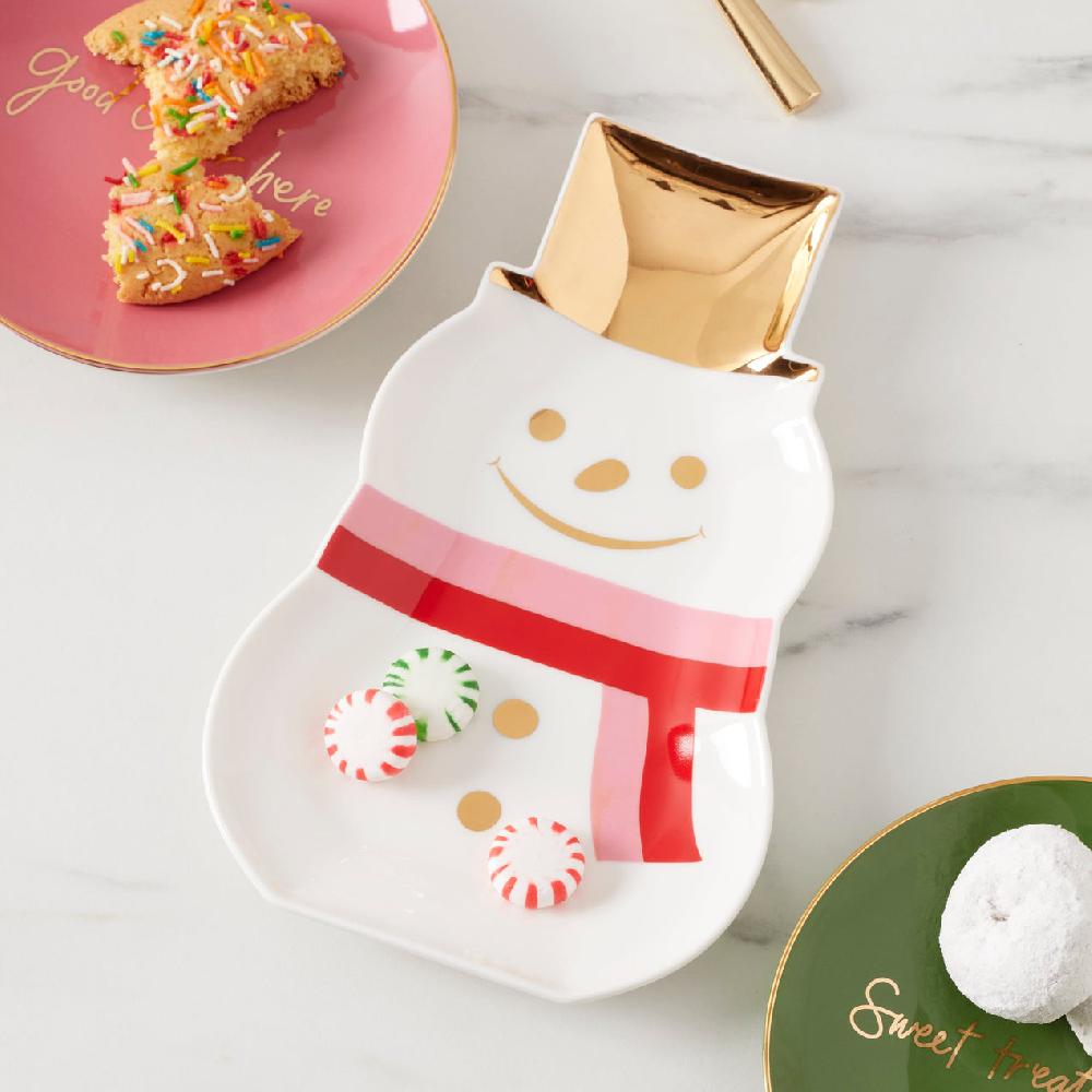 Reed & Barton Be Jolly Snowman Candy Dish