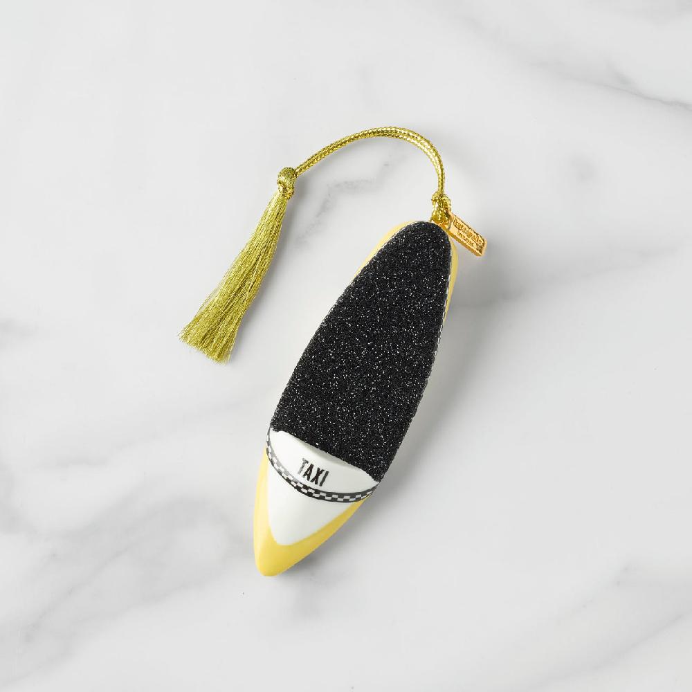 reed & barton Be Jolly Taxi Shoe Ornament
