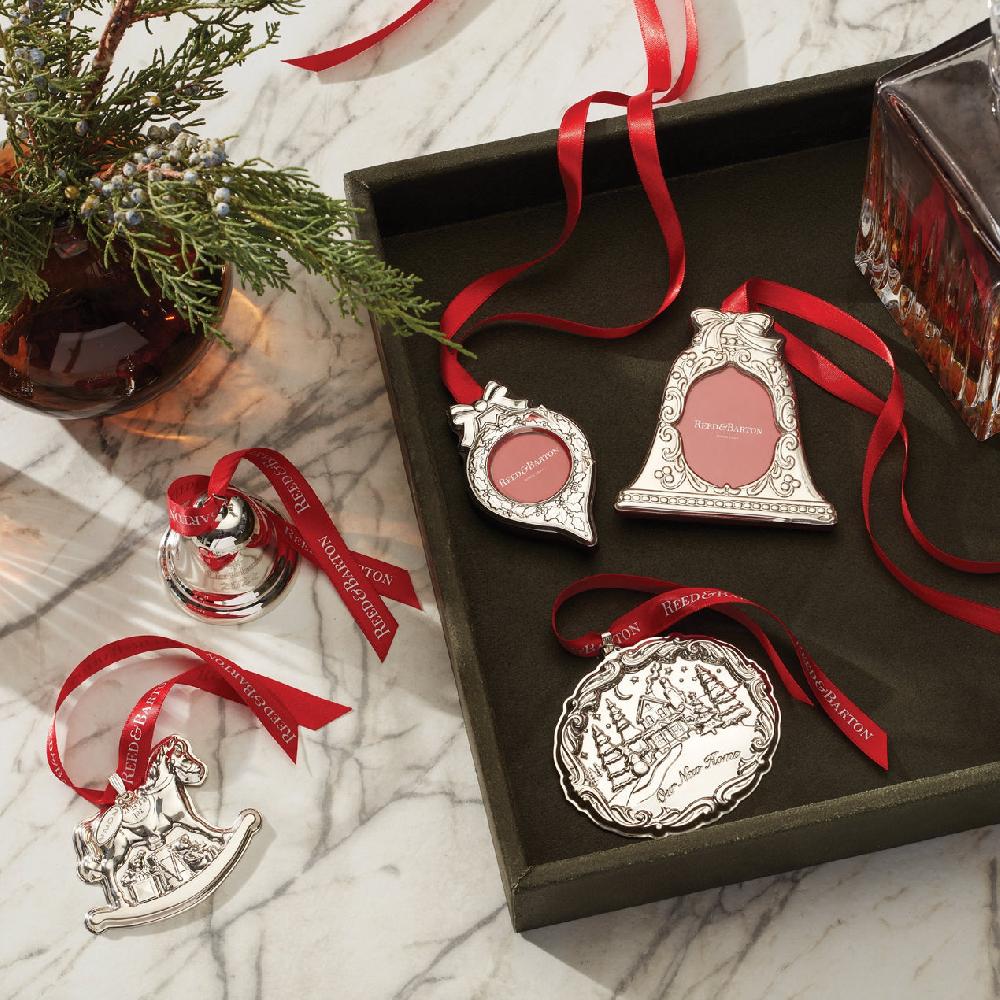 Reed & Barton Bell Figural Frame Sterling Ornament