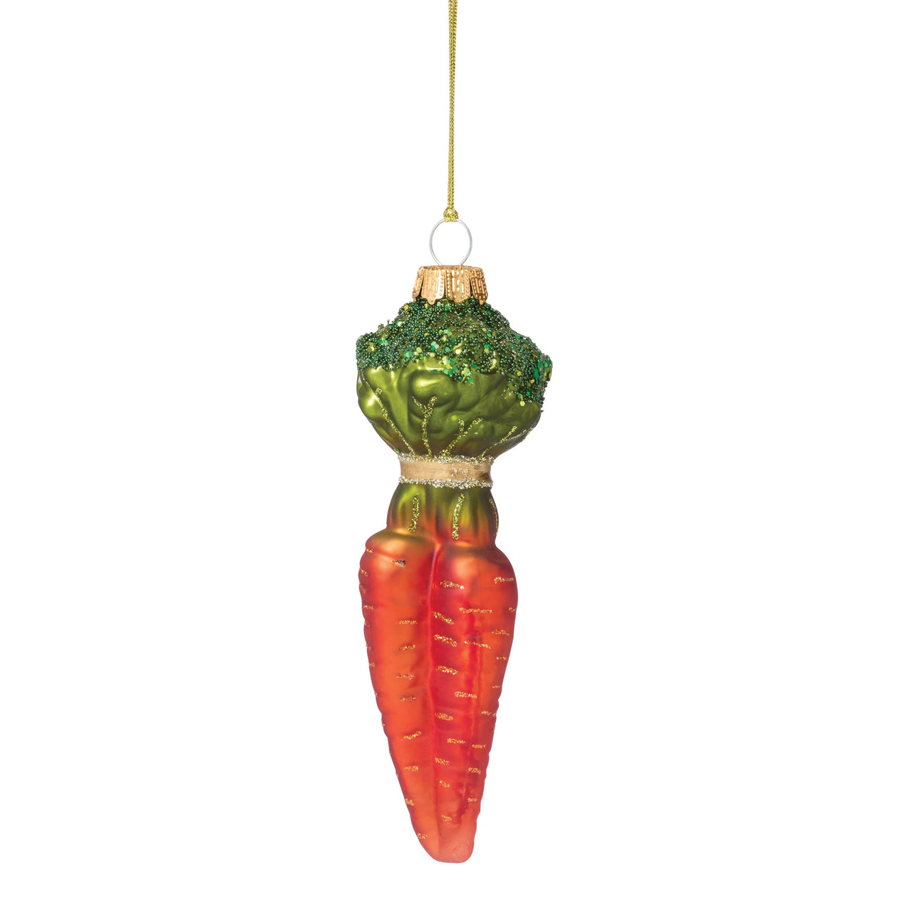 Reed & Barton Blown Glass Carrot Ornament