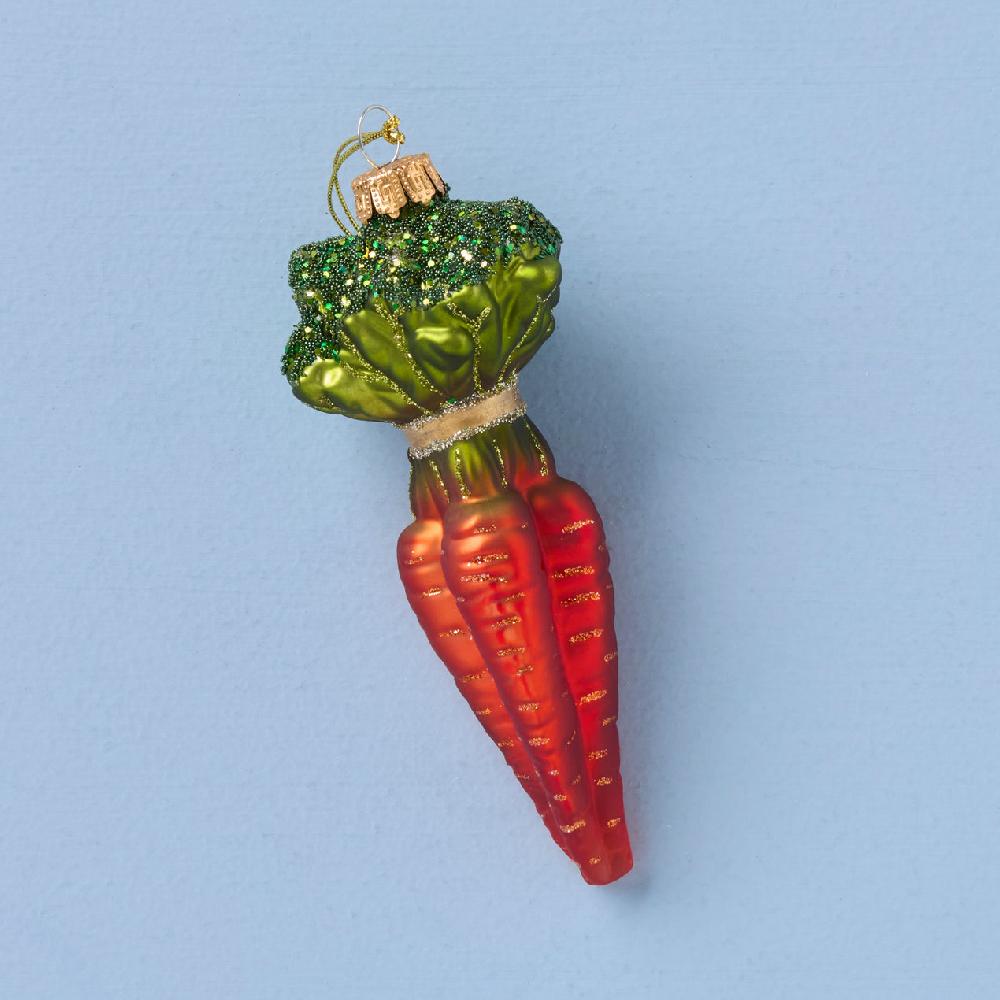 reed & barton Blown Glass Carrot Ornament