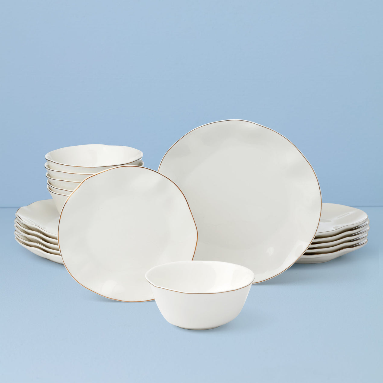 reed & barton Blue Bay White 18-Piece Dinnerware Set